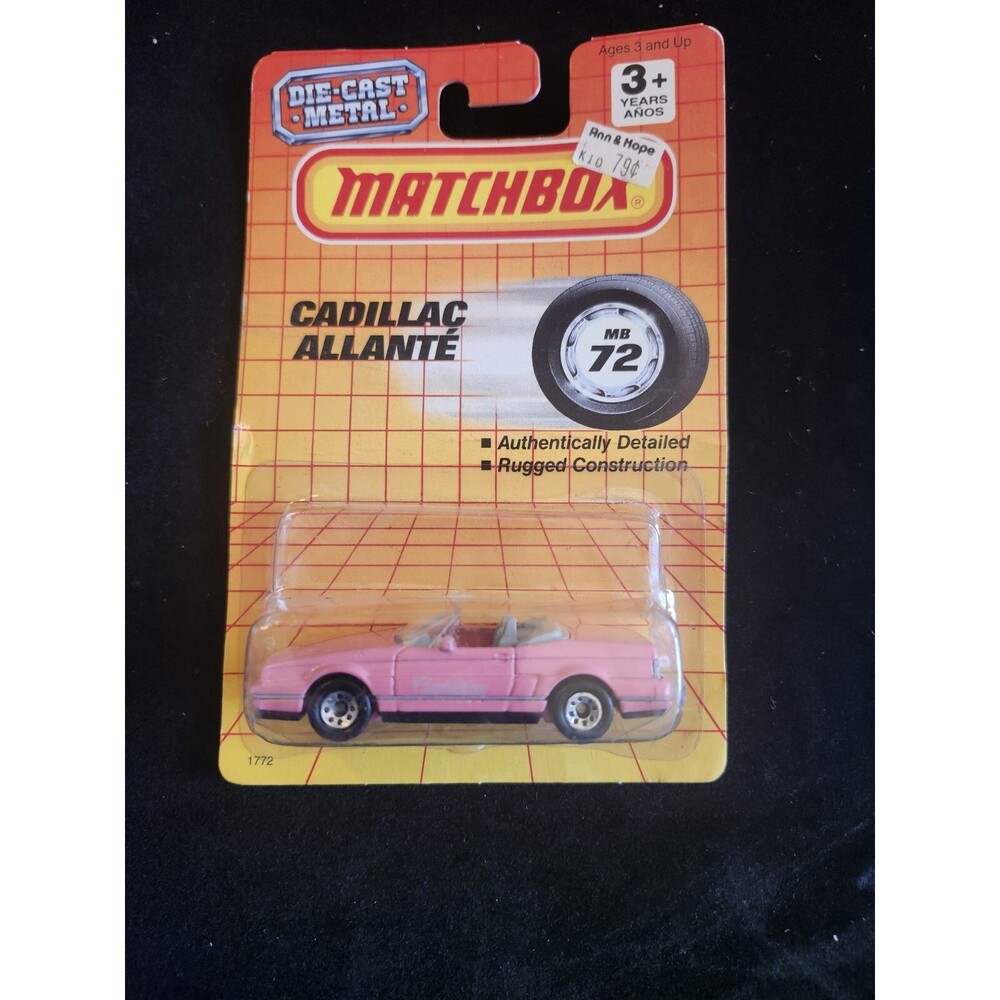 NEW 1990 Matchbox CADILLAC ALLANTE MB 72 Diecast 1:64 #1772
